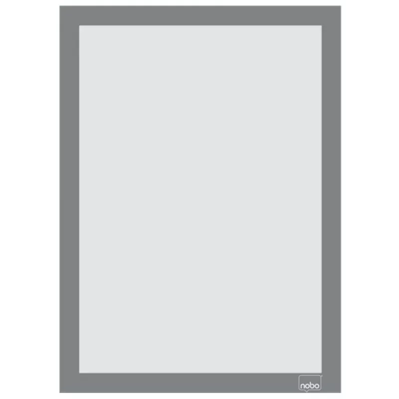 Nobo Self-adhesive Magnetic Poster Frame A4, Silver, A4, Silver, Portrait/Landscape, 235 mm, 5 mm, 325 mm