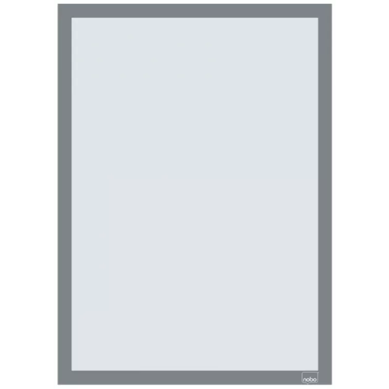 Nobo Self-adhesive Magnetic Poster Frame A3, Silver, A3, Grey, Portrait/Landscape, 235 mm, 10 mm, 450 mm