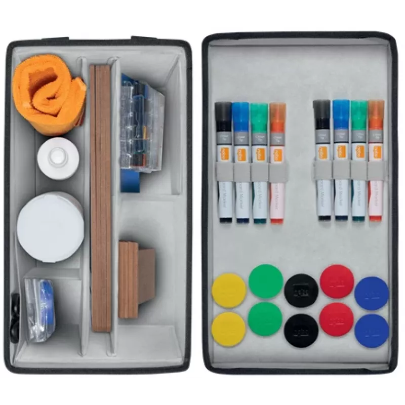 Nobo Whiteboard Accessories Kit Bag, Accessory set, Multicolour, 200 mm, 355 mm, 230 mm, Bag