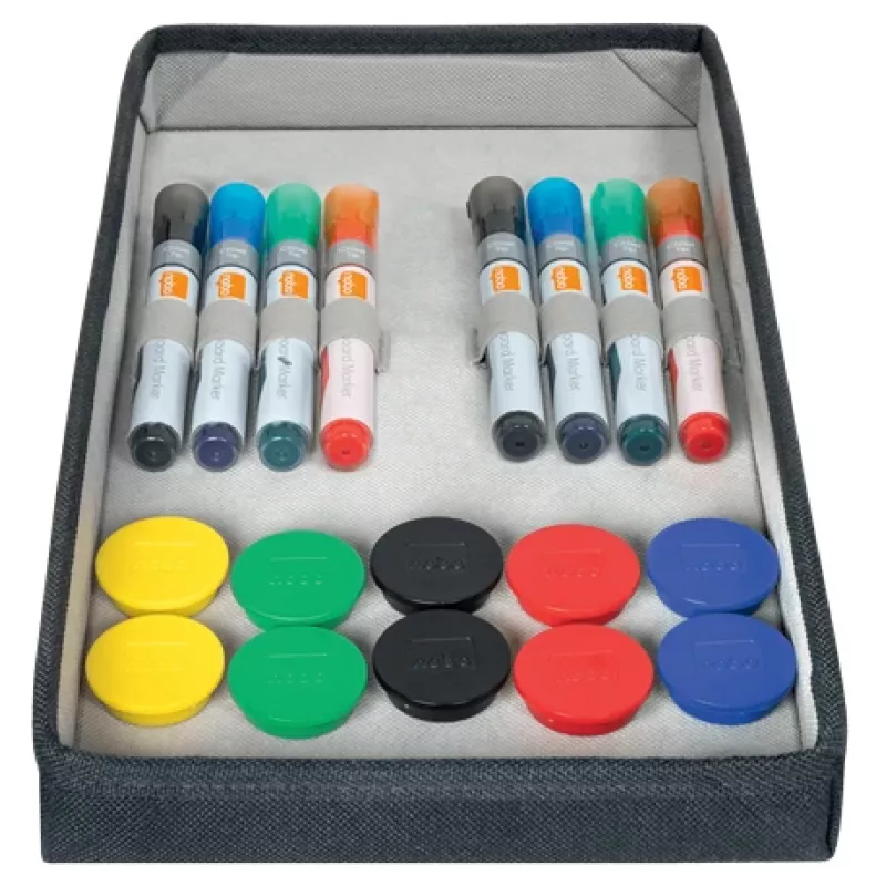 Nobo Whiteboard Accessories Kit Bag, Accessory set, Multicolour, 200 mm, 355 mm, 230 mm, Bag