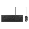 Kensington K75452CH, Wired, USB, Membrane, QWERTZ, Black, Mouse included