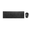 Kensington K75560BE, Wireless, RF Wireless + Bluetooth, Membrane, AZERTY, Black, Mouse included