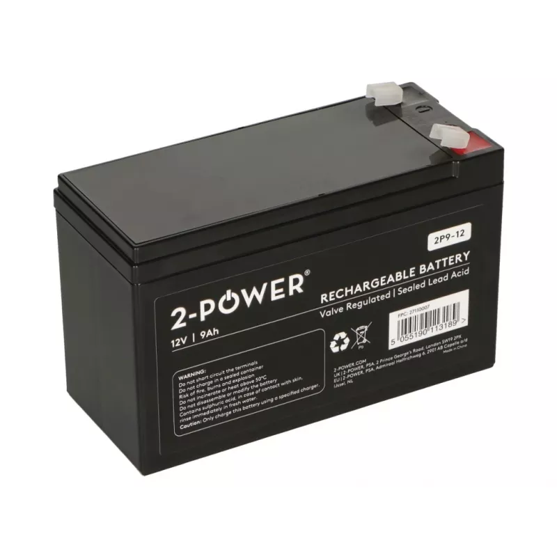 2-Power 2P9-12 UPS battery Sealed Lead Acid (VRLA) 12 V 9 Ah