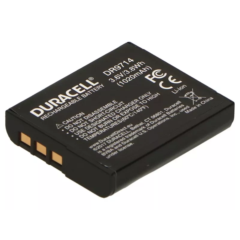 Duracell Camera Battery - replaces Sony NP-BG1 Battery, 1020 mAh, 3.6 V, Lithium-Ion (Li-Ion)