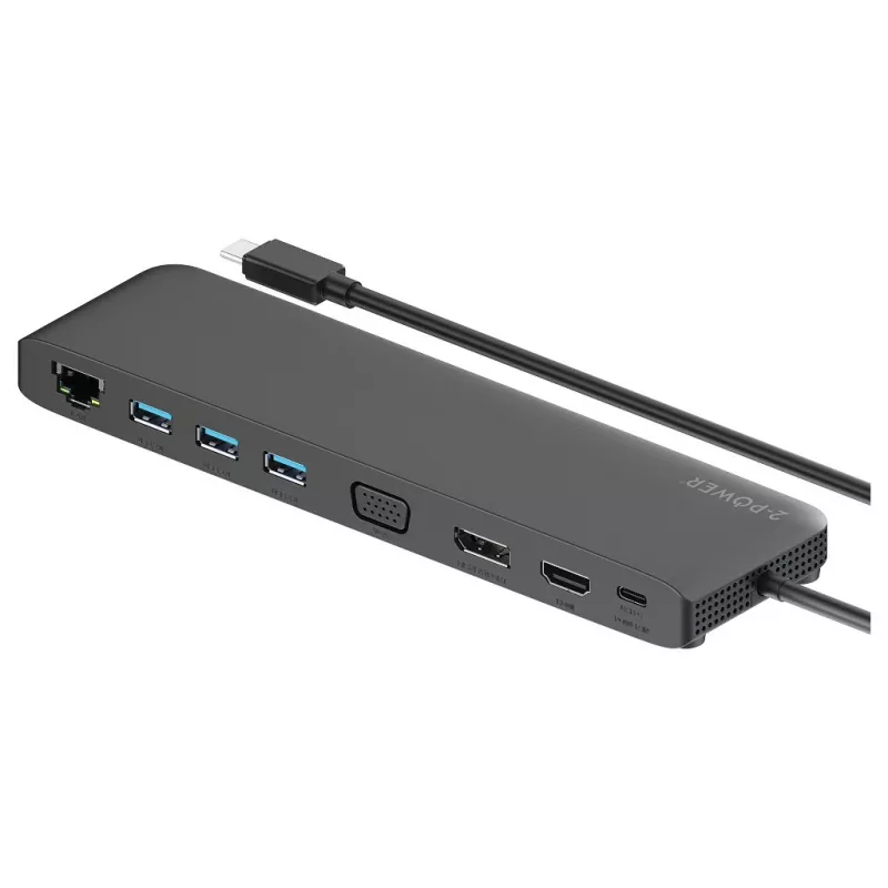 2-Power DOC0118A laptop dock/port replicator Black