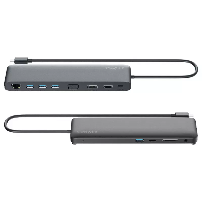 2-Power DOC0118A laptop dock/port replicator Black