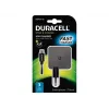 Duracell 2.4A Phone/Tablet Wall Charger, Indoor, AC, 5 V, 2.4 A, Black