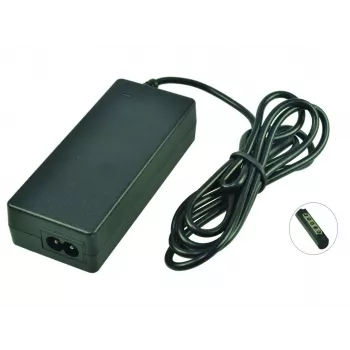 2-Power AC Adapter 12V 45W inc. mains cable, Indoor, 110-240 V, 45 W, 12 V, 3.6 A, Black