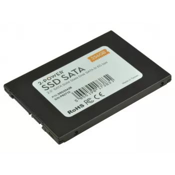 2-Power 256GB SSD 2.5 SATA 6Gbps 7mm, 256 GB, 2.5 inch, 6 Gbit/s
