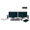 2-Power USB 3.0 Dual Display Docking Station, Docking, 3.5 mm, USB Type-A, USB Type-B, 10,100,1000 Mbit/s, Black, 5 Gbit/s