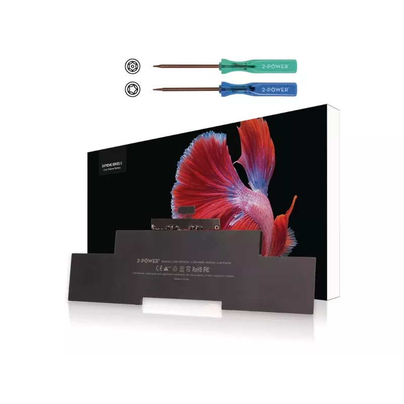 2-Power 11.26V 8400mAh Li-Polymer Laptop Battery, Battery, Apple MacBook Pro 15 inch A1398 Late 2013 (EMC2674, EMC2745), Mid 2014 (EMC 2876, EMC2861)