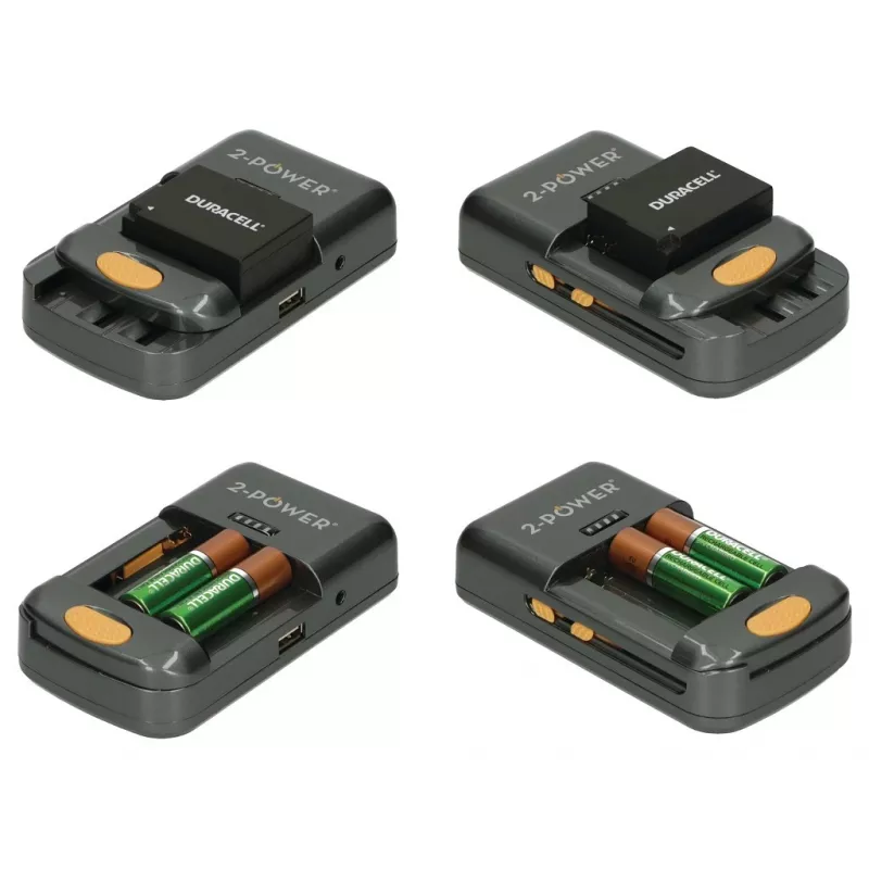 2-Power Universal Camera Battery Charger-Retail, Lithium-Ion (Li-Ion), AA, AAA, No