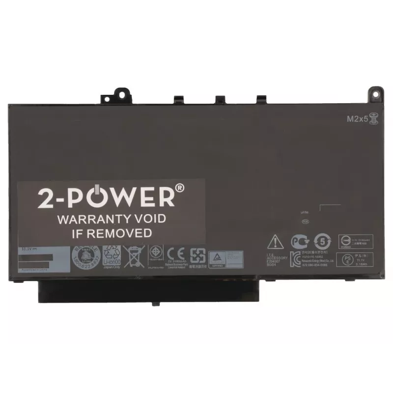 2-Power 11.1V 37Wh (3 Cell) Li-Polymer Laptop Battery, Battery