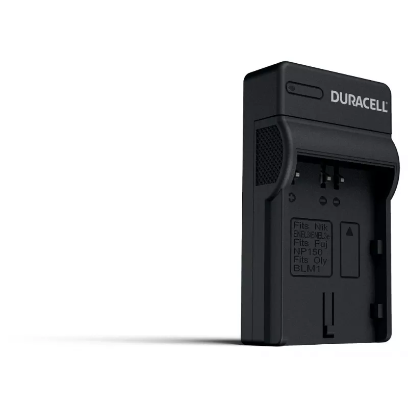 Duracell Digital Camera Battery Charger, USB, Indoor battery charger, Nikon EN-EL3e, FujiFilm NP-150, Black, 5 V, 5 V