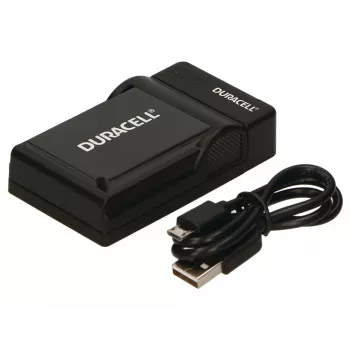 Duracell Digital Camera Battery Charger, USB, Indoor battery charger, Nikon EN-EL20, EN-EL22, EN-EL24, Black, 5 V, 5 V