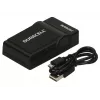 Duracell Digital Camera Battery Charger, USB, Indoor battery charger, Panasonic CGA-S005, S007, S008, Black, 5 V, 5 V