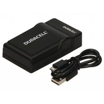 Duracell Digital Camera Battery Charger, USB, Indoor battery charger, Panasonic CGA-S005, S007, S008, Black, 5 V, 5 V