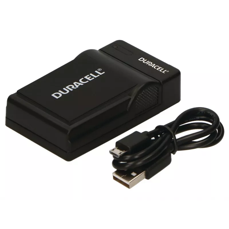 Duracell Digital Camera Battery Charger, USB, Indoor battery charger, Panasonic CGA-S005, S007, S008, Black, 5 V, 5 V