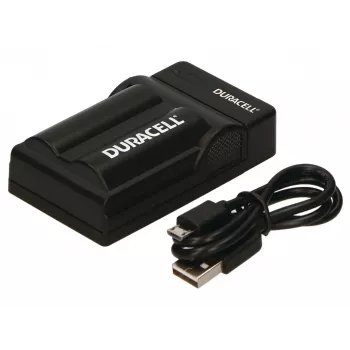 Duracell Digital Camera Battery Charger, USB, Indoor battery charger, Panasonic CGA-S002E, CGA-S006, Black, 5 V, 5 V