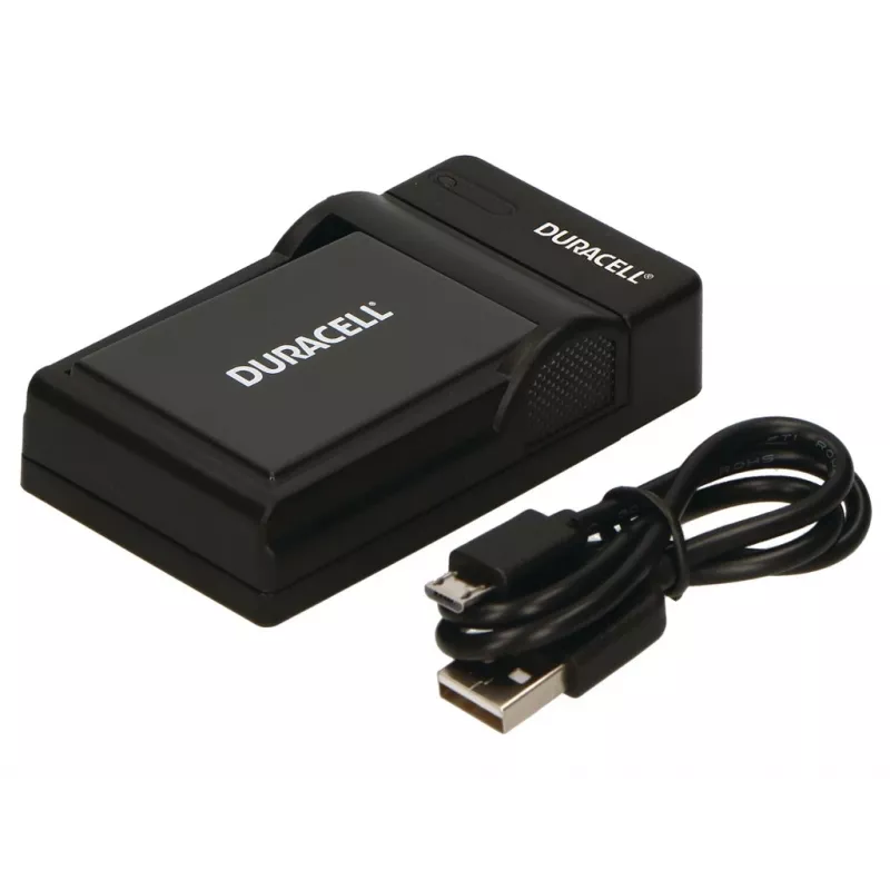 Duracell Digital Camera Battery Charger, USB, Indoor battery charger, Panasonic DMW-BLD10E, Black, 5 V, 5 V