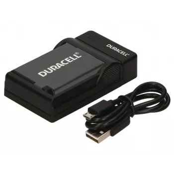 Duracell Digital Camera Battery Charger, USB, Indoor battery charger, FujiFilm NP48, NP-50, Pentax D-LI68, Kodak KLIC-7004, Black, 5 V, 5 V