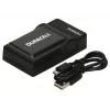 Duracell Digital Camera Battery Charger, USB, Indoor battery charger, Sony NP-F550, NP-FM500H, NP-FM50, Black, 5 V, 5 V