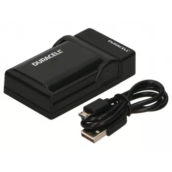 Duracell Digital Camera Battery Charger, USB, Indoor battery charger, Panasonic DMW-BLF19, Black, 5 V, 5 V