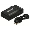 Duracell Digital Camera Battery Charger, USB, Indoor battery charger, Black, 5 V, 5 V, 5 V