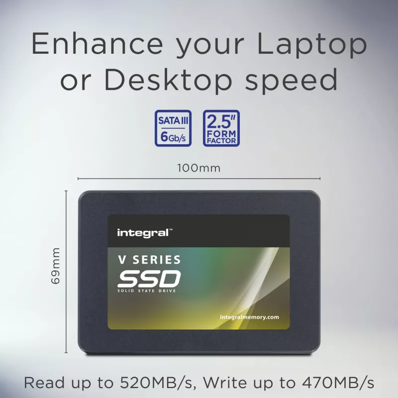 Integral 480GB SSD 2.5INCH SATA 3 R-520MB/s W-470MB/s TBW 150 V SERIES 2
