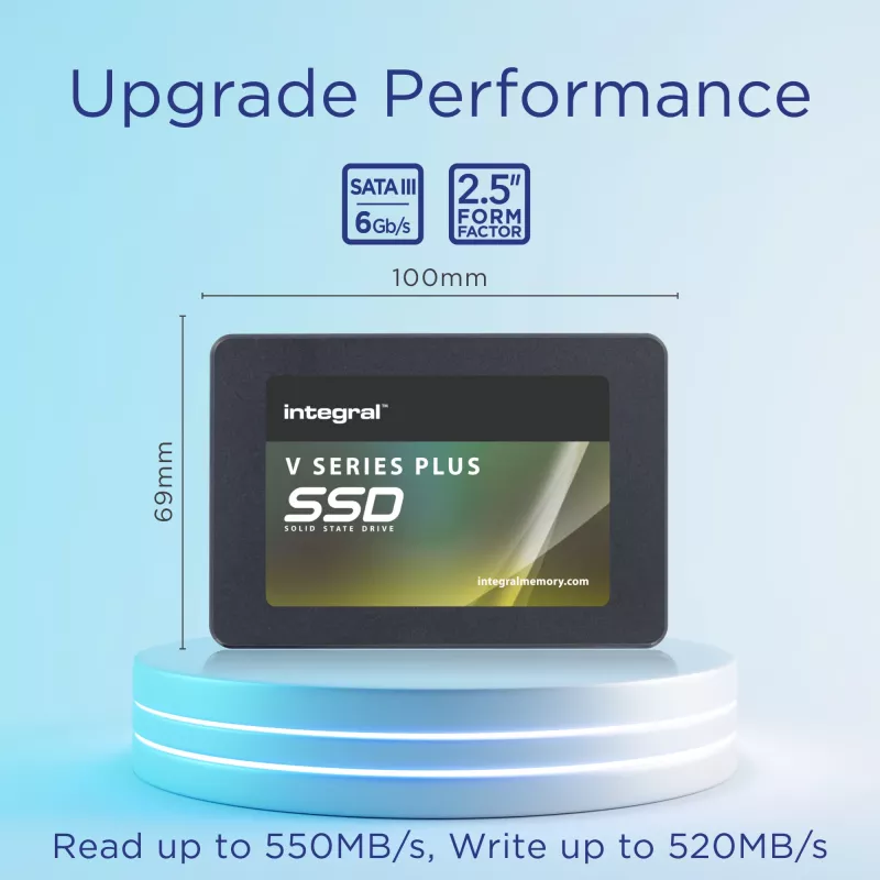 Integral 512GB SSD 2.5INCH SATA 3 R-550MB/s W-520MB/s TBW 150 V SERIES 2 PLUS
