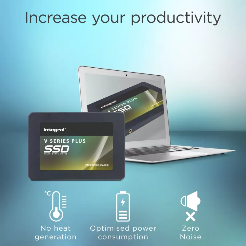 Integral 1TB - 1024GB SSD 2.5INCH SATA 3 R-550MB/s W-520MB/s TBW 300 V SERIES 2 PLUS