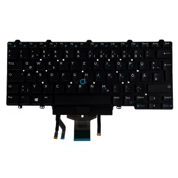 Origin Storage N/B KBD Lat 7370 German Layout 83 Keys Backlit Single Point