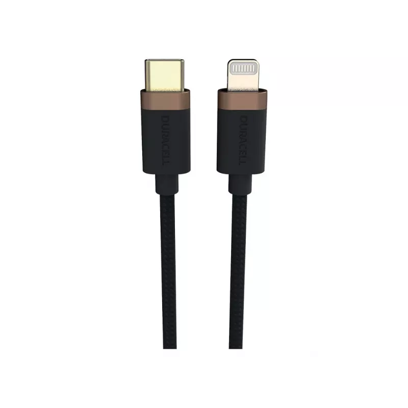 Duracell USB9012A lightning cable 1 m Black