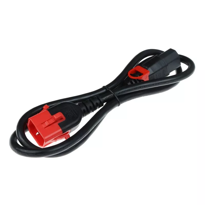 ACT Powercord C13 IEC Lock+ - C14 IEC Lock Dual Locking black 2 m, PC3603