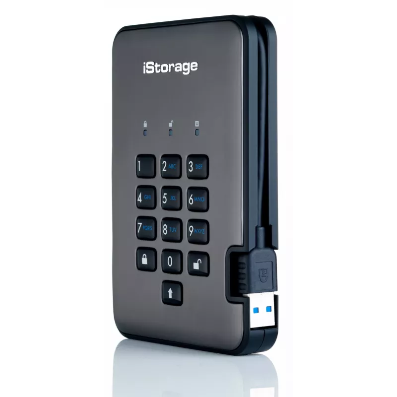 iStorage diskAshur PRO² SSD 256GB | Secure Portable Solid State Drive |FIPS 140-2 Level 2, NCSC CPA, NLNCSA BSPA & NATO Restricted | AES-XTS 256-bit Hardware Encryption | PIN protected | OS & Platform Independent |GDPR, TAA Compliant|Brute force hack defence | Dust/Water Resistant