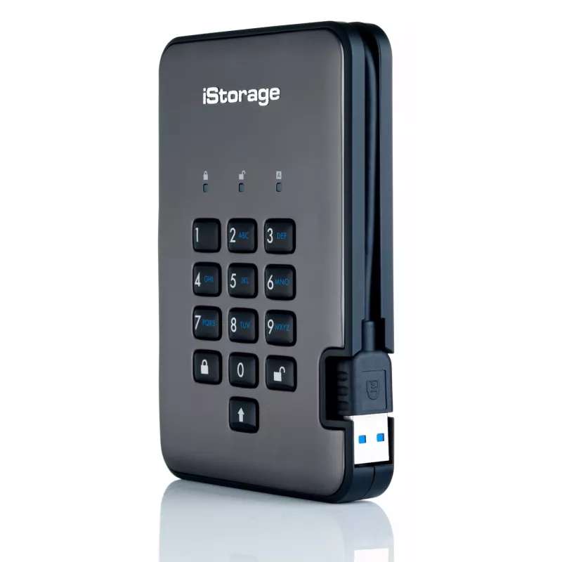iStorage diskAshur PRO² SSD 4TB | Secure Portable Solid State Drive |FIPS 140-2 Level 2, NCSC CPA, NLNCSA BSPA & NATO Restricted | AES-XTS 256-bit Hardware Encryption | PIN protected | OS & Platform Independent |GDPR, TAA Compliant|Brute force hack defence | Dust/Water Resistant