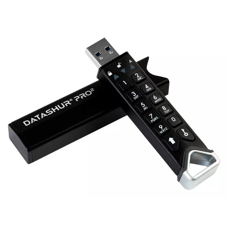 iStorage datAshur PRO2 512 GB | Secure Flash Drive | FIPS 140-2 Level 3 Certified | AES-XTS 256-bit hardware encryption | Password protected | Dust/Water-Resistant |