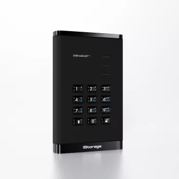iStorage diskAshur³ 4 TB Black | Secure Portable Hard Drive | FIPS 140-3 Level 3 Complaint |Common Criteria EAL 5+ | PIN protected | AES-XTS 256-bit hardware encryption | GDPR, TAA Compliant | Dust/Water Resistant |
