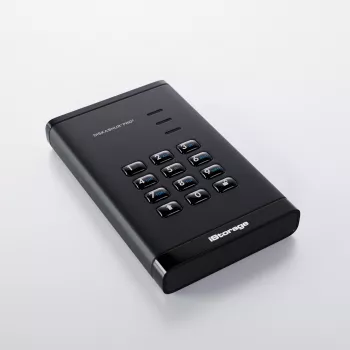 iStorage diskAshur PRO³ HDD 5TB | Secure Portable Hard Drive |FIPS 140-3 Level 3 compliant | AES-XTS 256-bit Hardware Encryption | PIN protected | OS & Platform Independent |GDPR, TAA Compliant|Brute force hack defence | Dust/Water Resistant