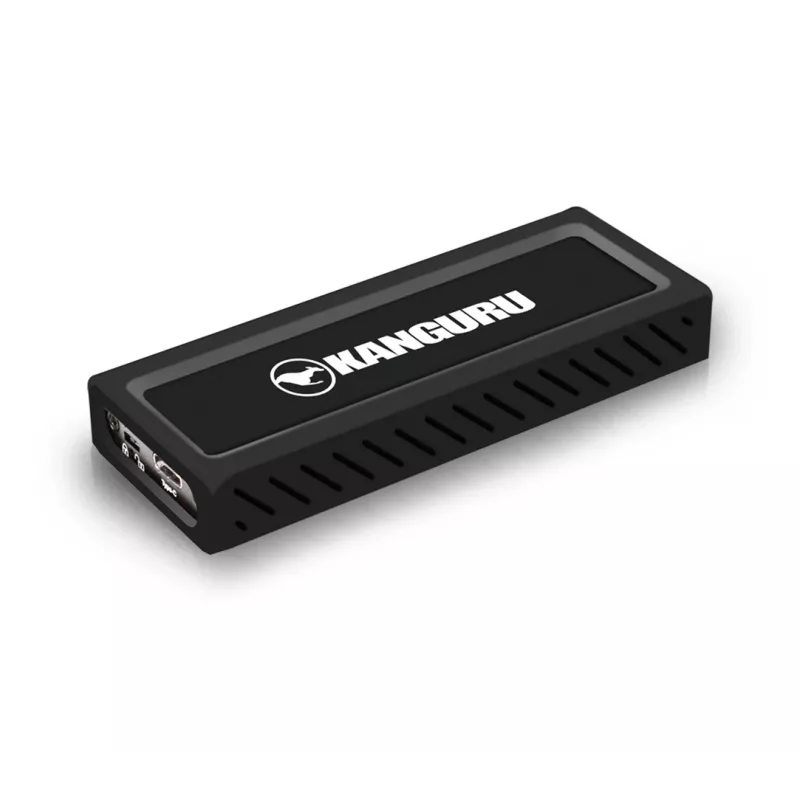 iStorage Kanguru UltraLock Superspeed+ USB-C M.2 NVMe External SSD 2 TB| Secure Portable Solid State Drive |Physical Write Protect Switch| Secure Firmware| TAA Compliant |