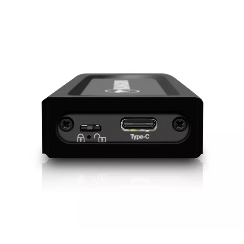 iStorage Kanguru UltraLock Superspeed+ USB-C M.2 NVMe External SSD 2 TB| Secure Portable Solid State Drive |Physical Write Protect Switch| Secure Firmware| TAA Compliant |