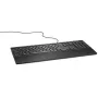 DELL Wired Keyboard - KB216 - Belgian (AZERTY) - Black, Full-size (100%), Wired, USB, Membrane, AZERTY, Black