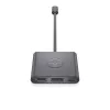 DELL Adapter USB-C to HDMI/DP with Power Pass-Through, Wired, USB 3.2 Gen 2 (3.1 Gen 2) Type-C, Black, 3840 x 2160 pixels, Dell, 3840 x 2160 pixels