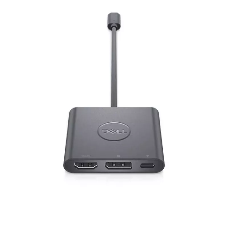 DELL Adapter USB-C to HDMI/DP with Power Pass-Through, Wired, USB 3.2 Gen 2 (3.1 Gen 2) Type-C, Black, 3840 x 2160 pixels, Dell, 3840 x 2160 pixels