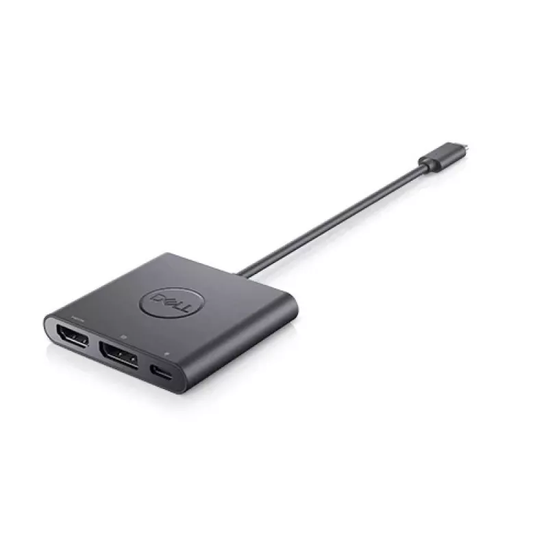 DELL Adapter USB-C to HDMI/DP with Power Pass-Through, Wired, USB 3.2 Gen 2 (3.1 Gen 2) Type-C, Black, 3840 x 2160 pixels, Dell, 3840 x 2160 pixels