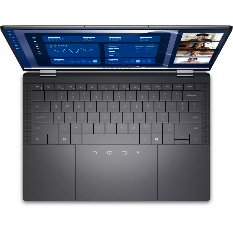 DELL Latitude 9450 2-in-1 Intel Core Ultra 7 165U Hybrid (2-in-1) 35.6 cm (14 inch) Touchscreen Quad HD+ 16 GB LPDDR5x-SDRAM 512 GB SSD Wi-Fi 7 (802.11be) Windows 11 Pro Belgian Grey