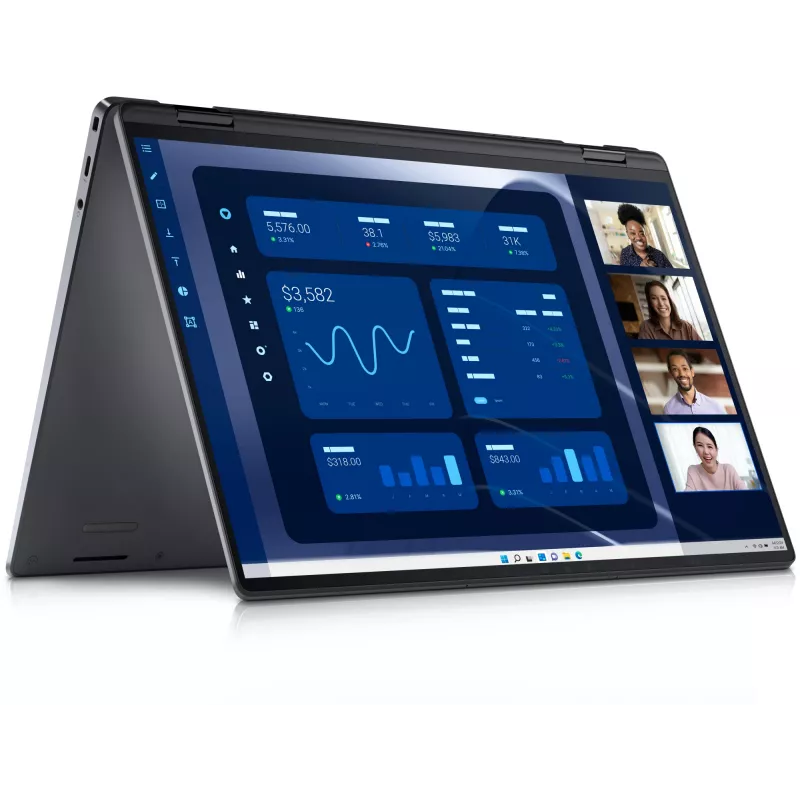 DELL Latitude 9450 2-in-1 Intel Core Ultra 7 165U Hybrid (2-in-1) 35.6 cm (14 inch) Touchscreen Quad HD+ 16 GB LPDDR5x-SDRAM 512 GB SSD Wi-Fi 7 (802.11be) Windows 11 Pro Belgian Grey