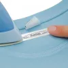 DYMO LetraTag Iron-On Fabric Labels | Authentic | 12 mm x 2 m Roll | Black Print on White | Iron-On Clothing Labels Ideal for Uniforms/Children's Clothing | for LetraTag Printers