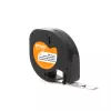 DYMO LetraTag Iron-On Fabric Labels | Authentic | 12 mm x 2 m Roll | Black Print on White | Iron-On Clothing Labels Ideal for Uniforms/Children's Clothing | for LetraTag Printers