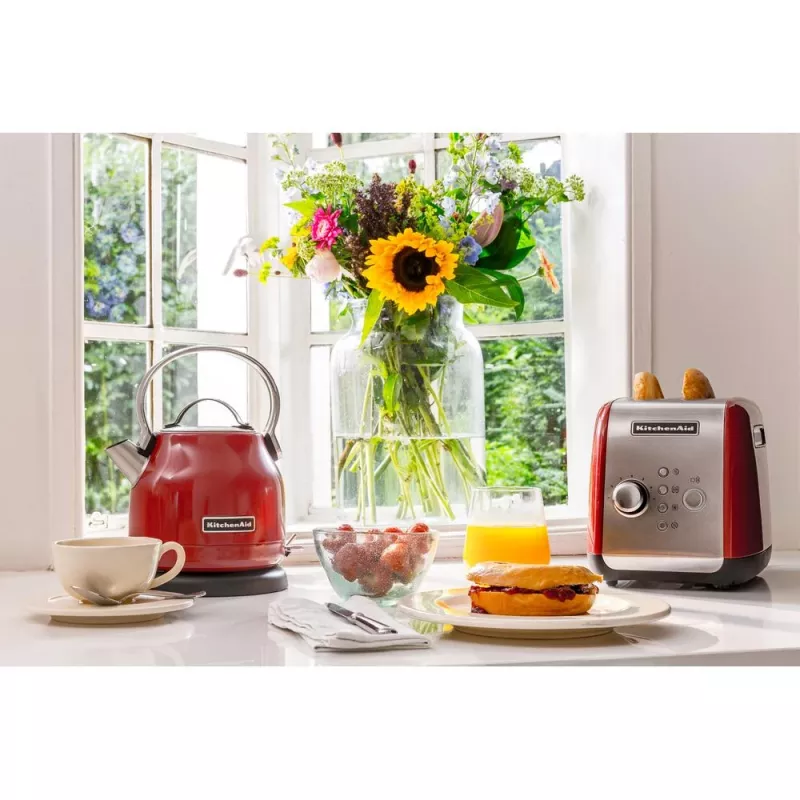 KitchenAid 5KEK1222EER electric kettle 1.25 L 2200 W Black, Red, Stainless steel